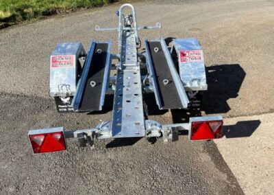Single folding bike trailer