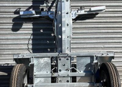 Single folding bike trailer
