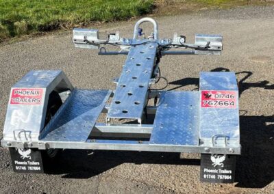 Single folding bike trailer