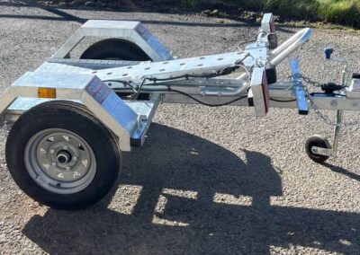 Single folding bike trailer