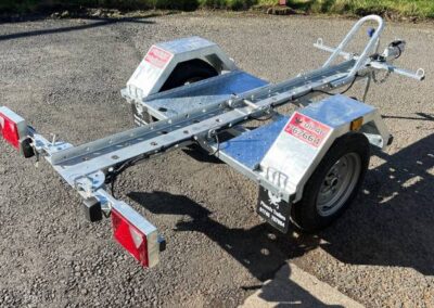 Single folding bike trailer