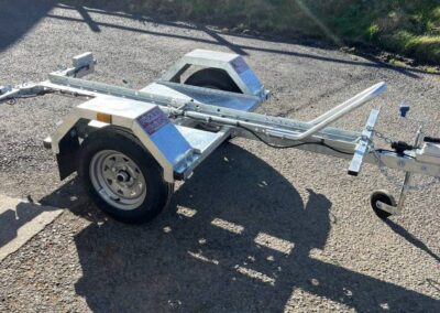 Single folding bike trailer