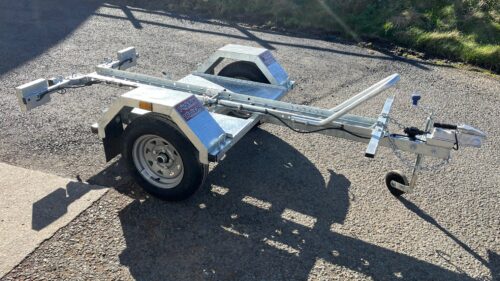 Single folding bike trailer