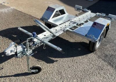 Single folding bike trailer